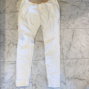 Maternity white jeans XS